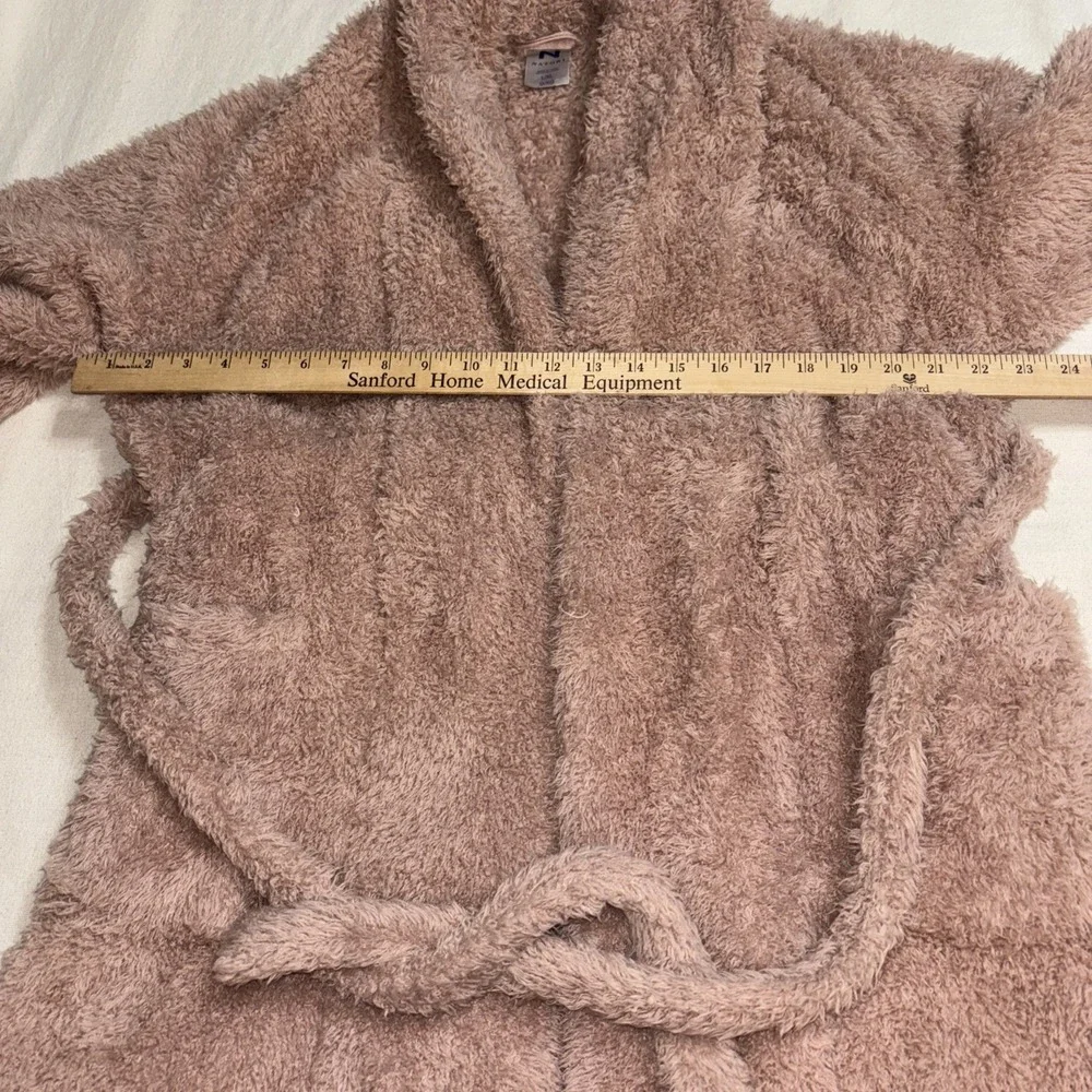 N by Natori Pale Pink Blush Robe‎ Women’s L/XL Belted Short Pockets Comfy